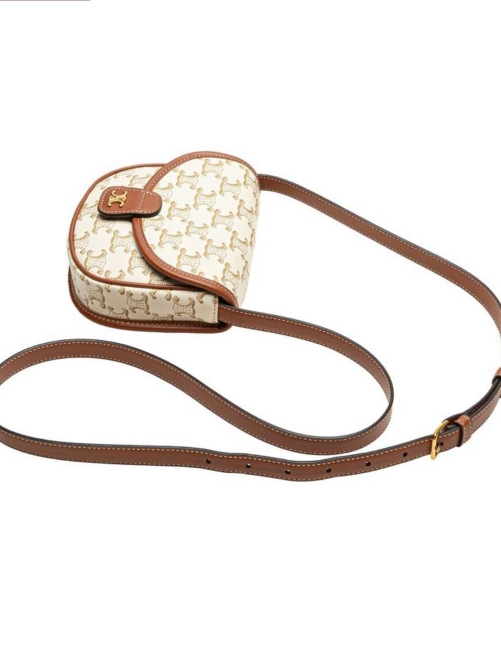 Celine Mini Triomphe Canvas Besace Bag - Picture 4 of 5